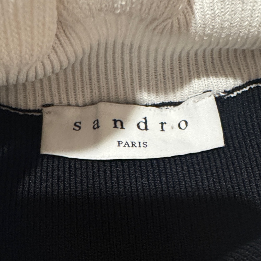 Sandro Clemence Ruffle Scarf Collar Dress - Small - Picture 5 of 6